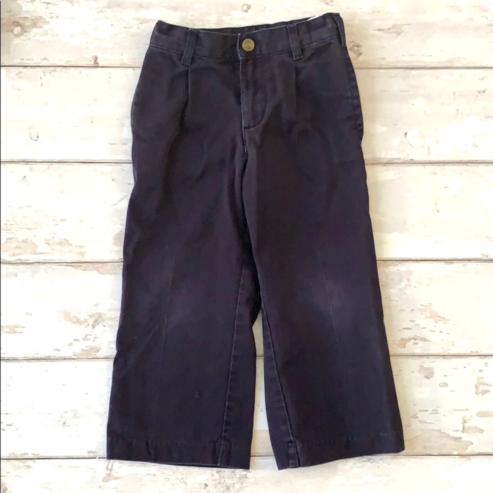 Boys 3T Slim Navy Blue Slacks Pants Talbots Kids Formal School Uniform